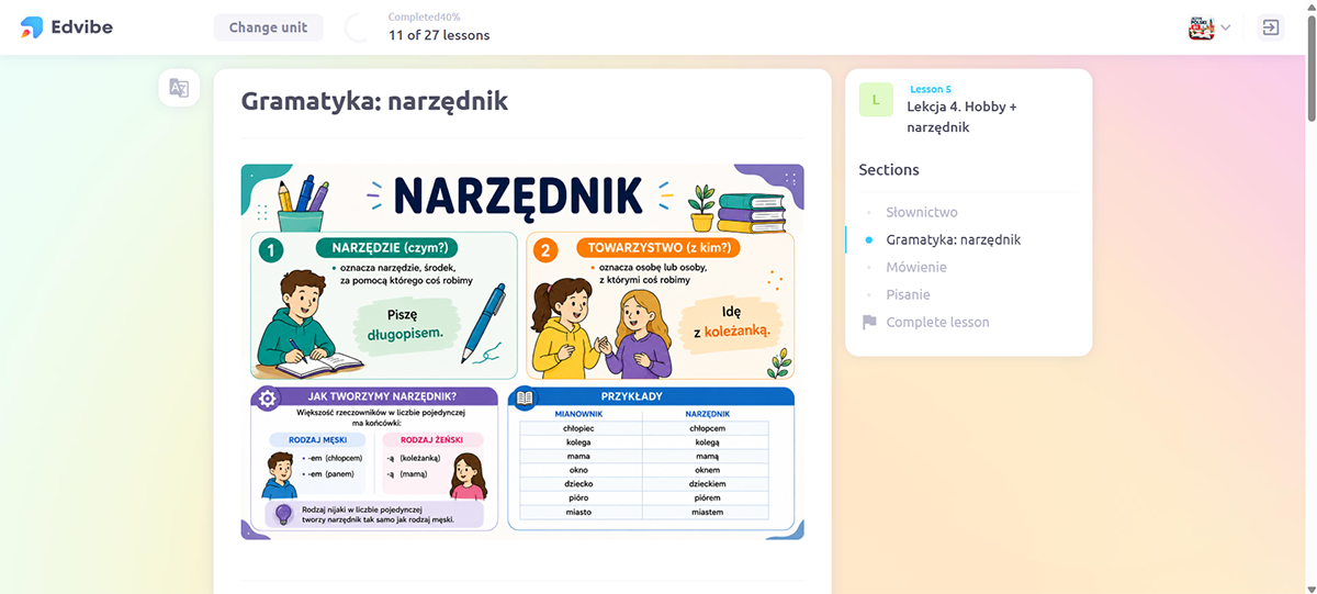 Polski B1 – kurs z przygotowaniem do egzaminu certyfikatowego do pracy samodzielnej - obrazek 6